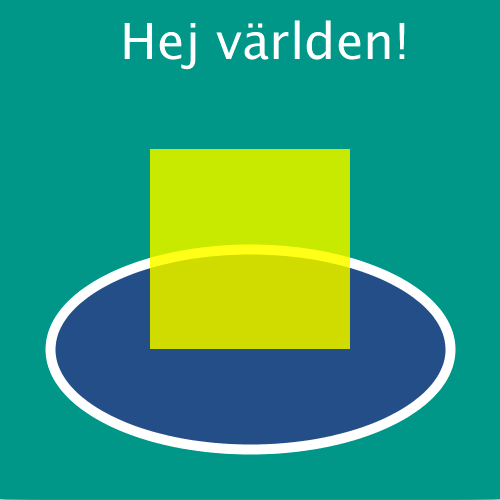 Hej världen med färg